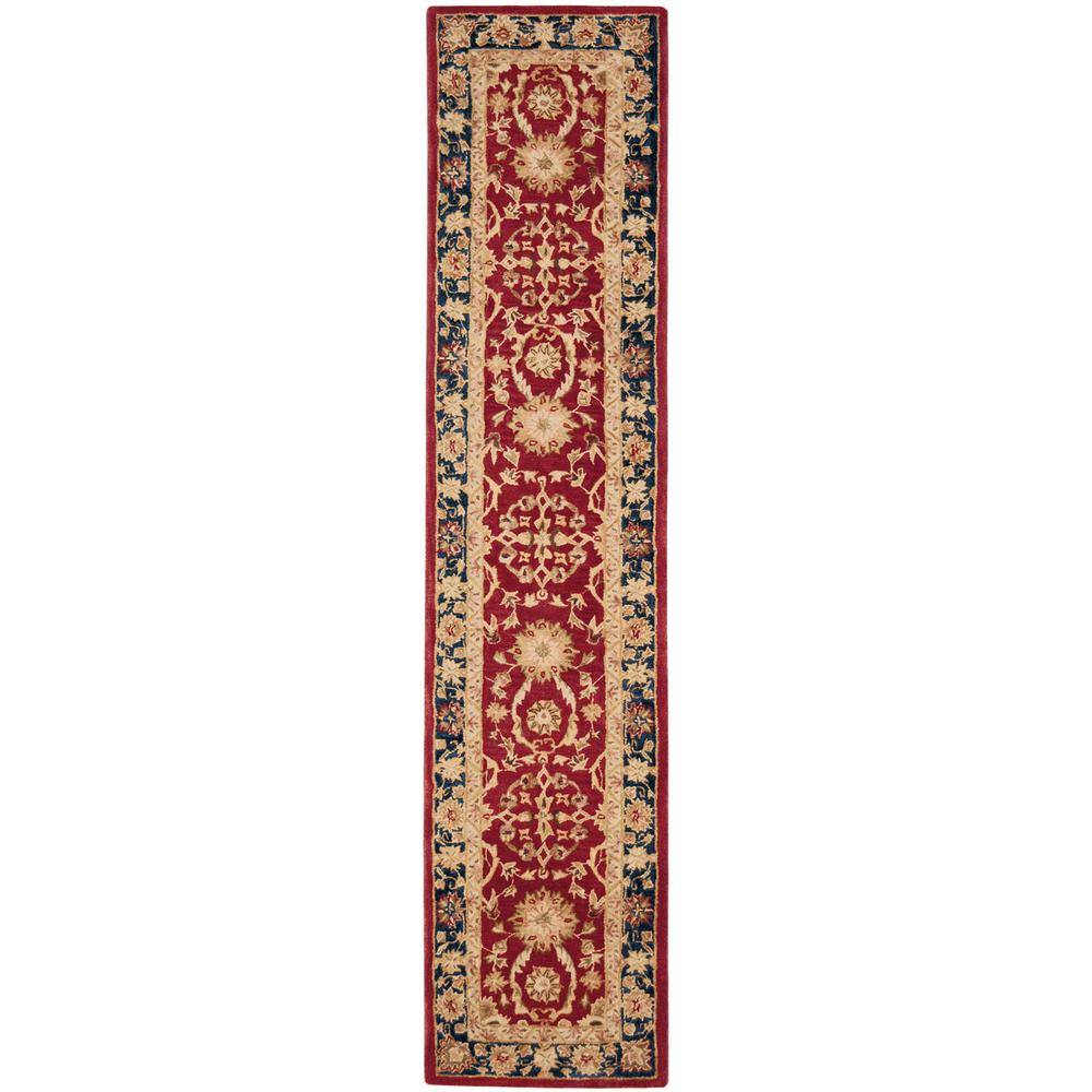 ANATOLIA, RED / NAVY, 2'-3" X 8', Area Rug, AN517A-28. Picture 1