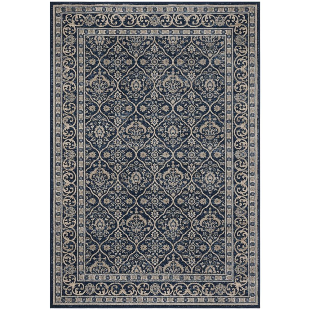 BRENTWOOD, NAVY / LIGHT GREY, 5'-3" X 7'-6", Area Rug, BNT870M-5. Picture 1