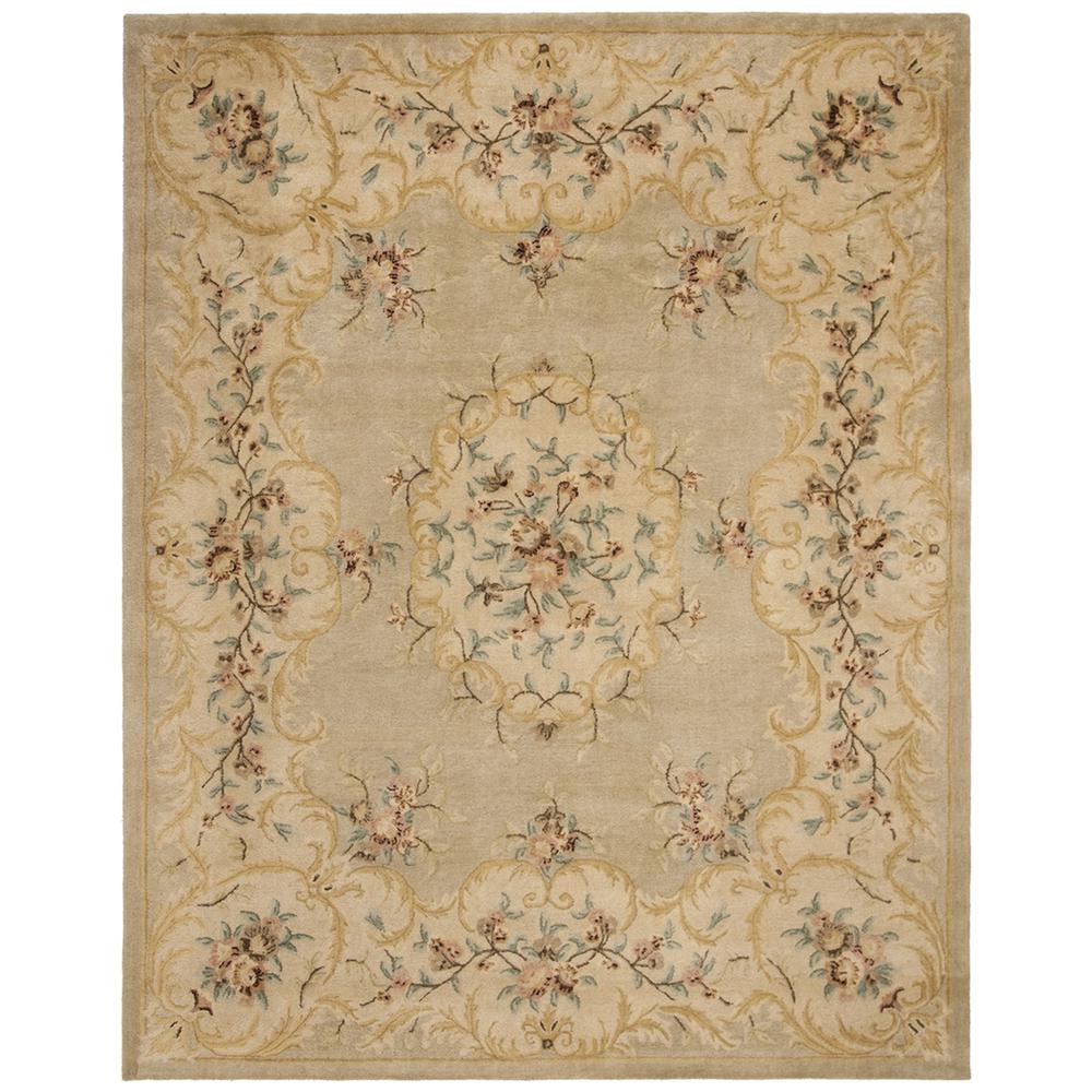 BERGAMA, LIGHT GREEN / BEIGE, 9' X 12', Area Rug. Picture 1