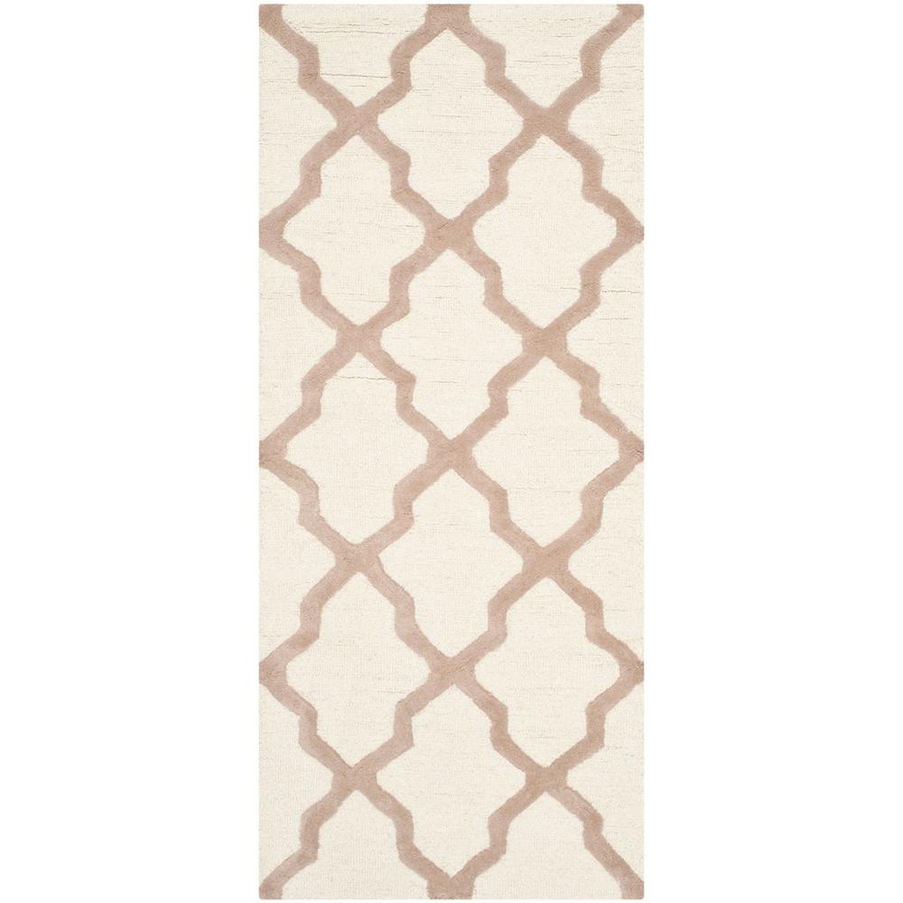 CAMBRIDGE, IVORY / BEIGE, 2'-6" X 18', Area Rug. Picture 1