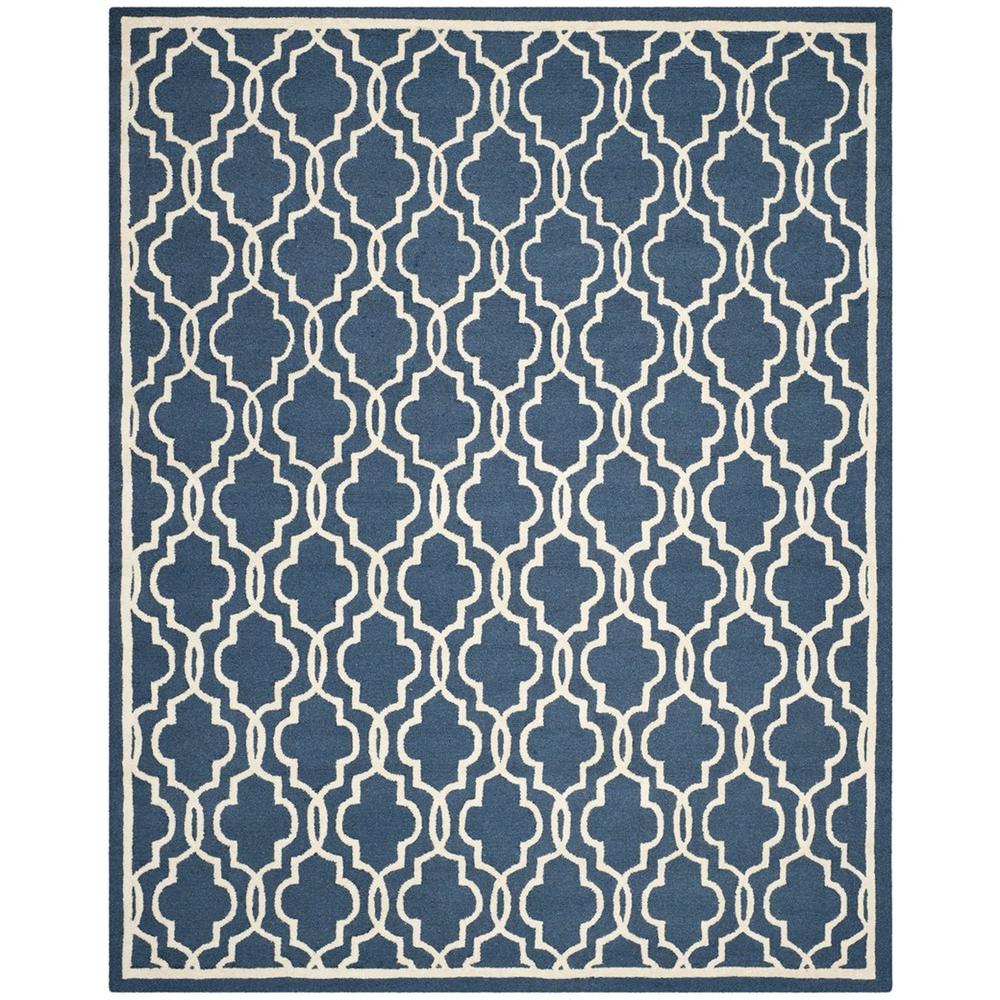 CAMBRIDGE, NAVY / IVORY, 8' X 10', Area Rug, CAM131G-8. Picture 1