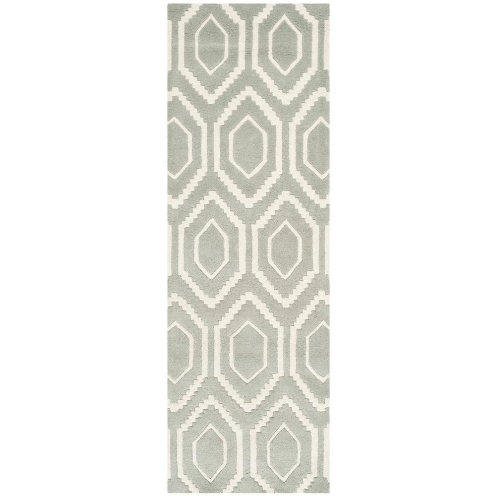 CHATHAM, GREY / IVORY, 2'-3" X 7', Area Rug, CHT731E-27. Picture 1