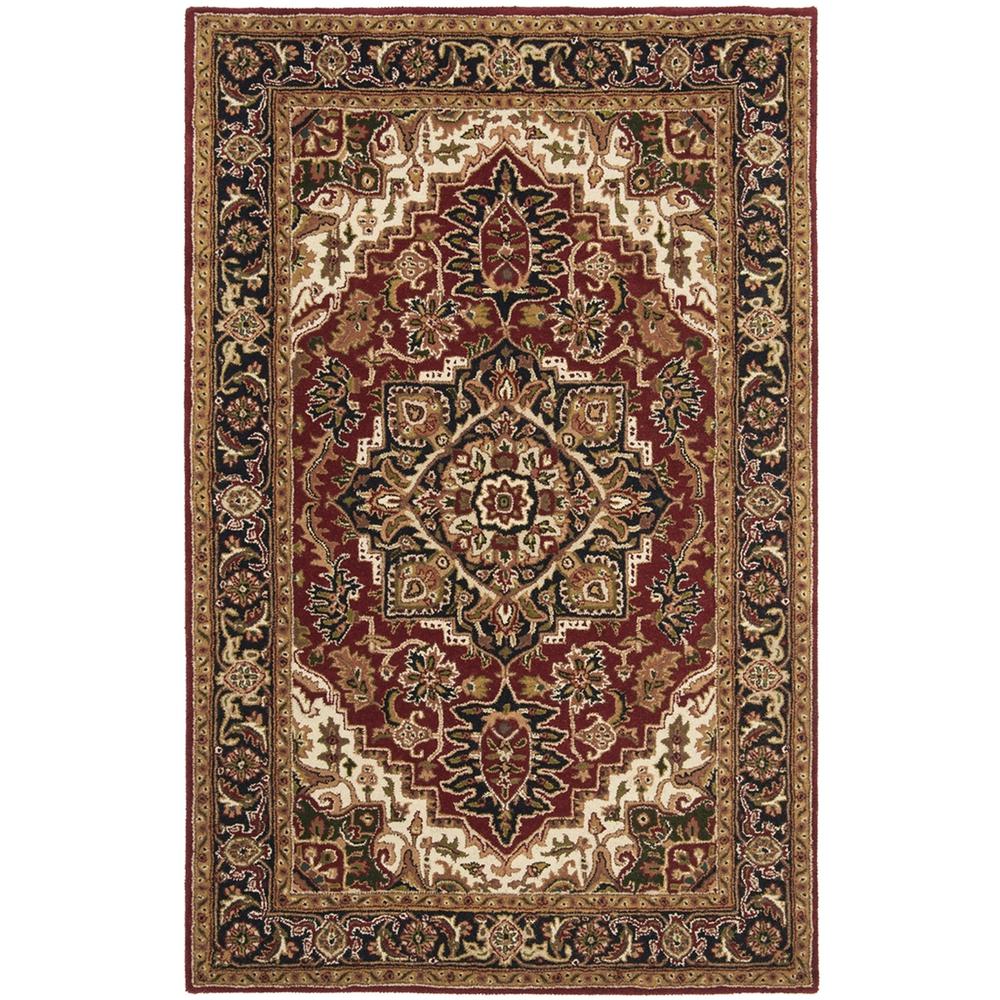 CLASSIC, RED / NAVY, 7'-6" X 9'-6", Area Rug. Picture 1