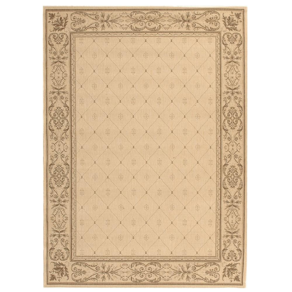 COURTYARD, NATURAL / BROWN, 6'-7" X 9'-6", Area Rug, CY2326-3001-6. Picture 1