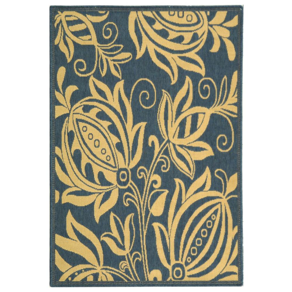 COURTYARD, BLUE / NATURAL, 2'-3" X 6'-7", Area Rug, CY2961-3103-27. Picture 1