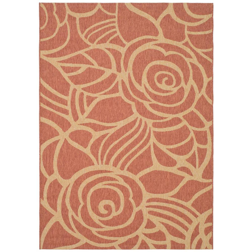 COURTYARD, RUST / SAND, 8' X 11', Area Rug, CY5141A-8. Picture 1