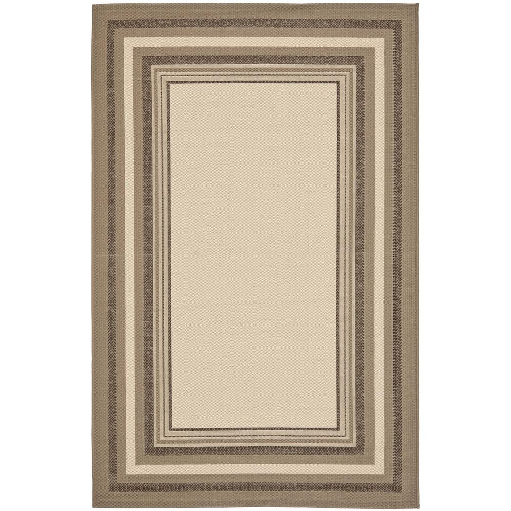 COURTYARD, BEIGE / DARK BEIG, 6'-7" X 9'-6", Area Rug, CY7896-79A7-6. Picture 1