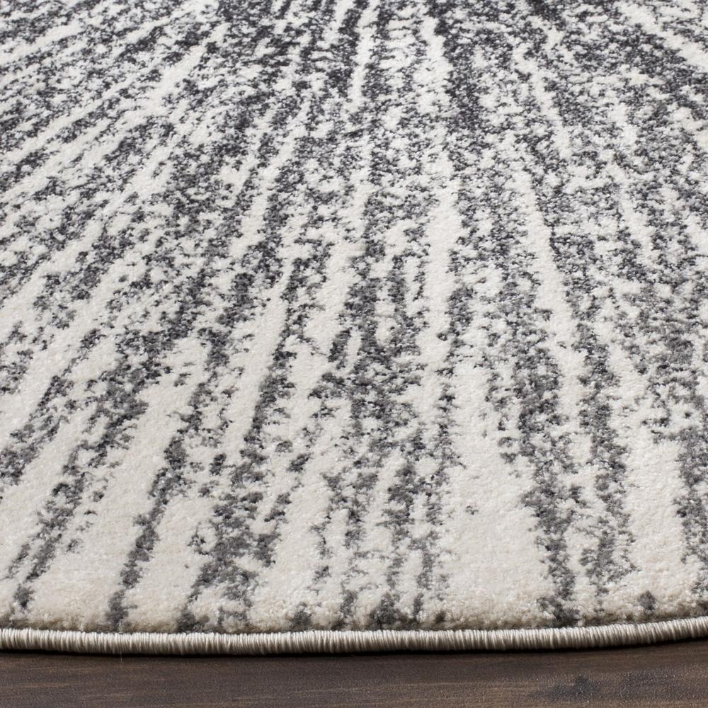 EVOKE, BLACK / IVORY, 9' X 9' Round, Area Rug. Picture 1