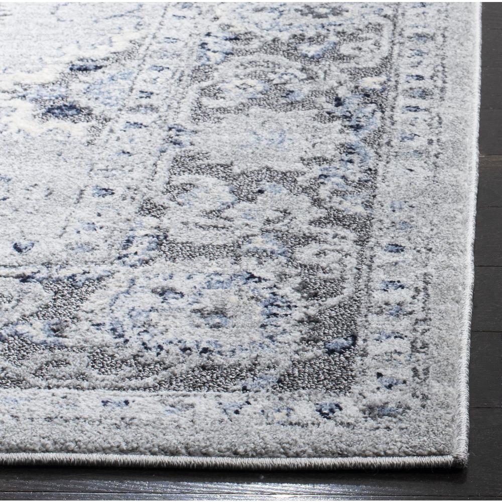 HARBOR, LIGHT GREY / DARK GREY, 6'-7" X 6'-7" Round, Area Rug, HBR145G-6R. Picture 1