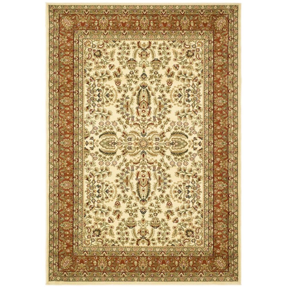 LYNDHURST, IVORY / RUST, 9' X 12', Area Rug, LNH214R-9. Picture 1