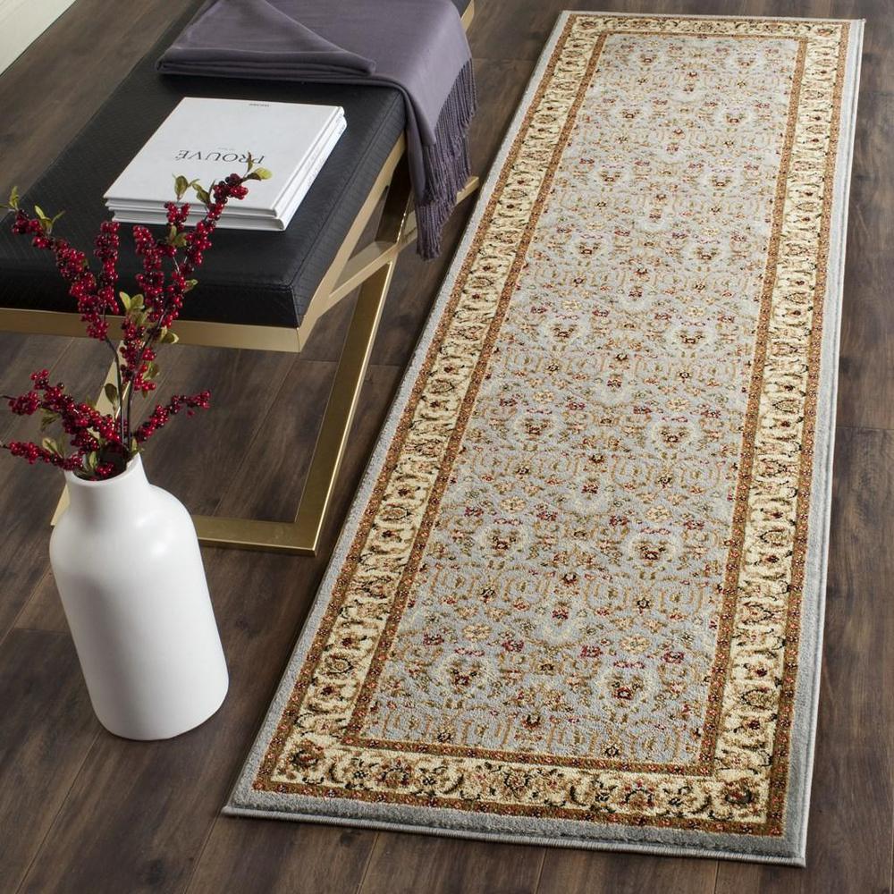 LYNDHURST, LIGHT BLUE / IVORY, 2'-3" X 15', Area Rug. Picture 1