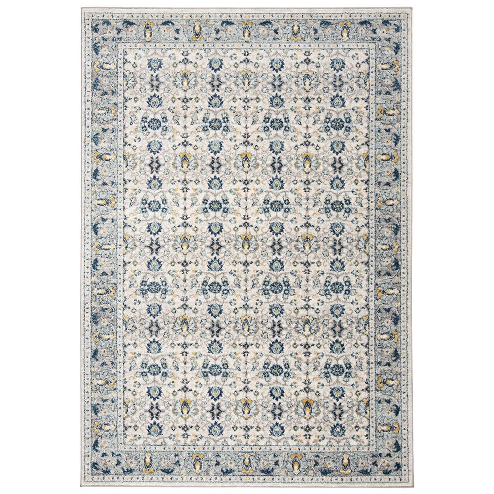 MADISON, IVORY / NAVY, 6' X 9', Area Rug. Picture 1