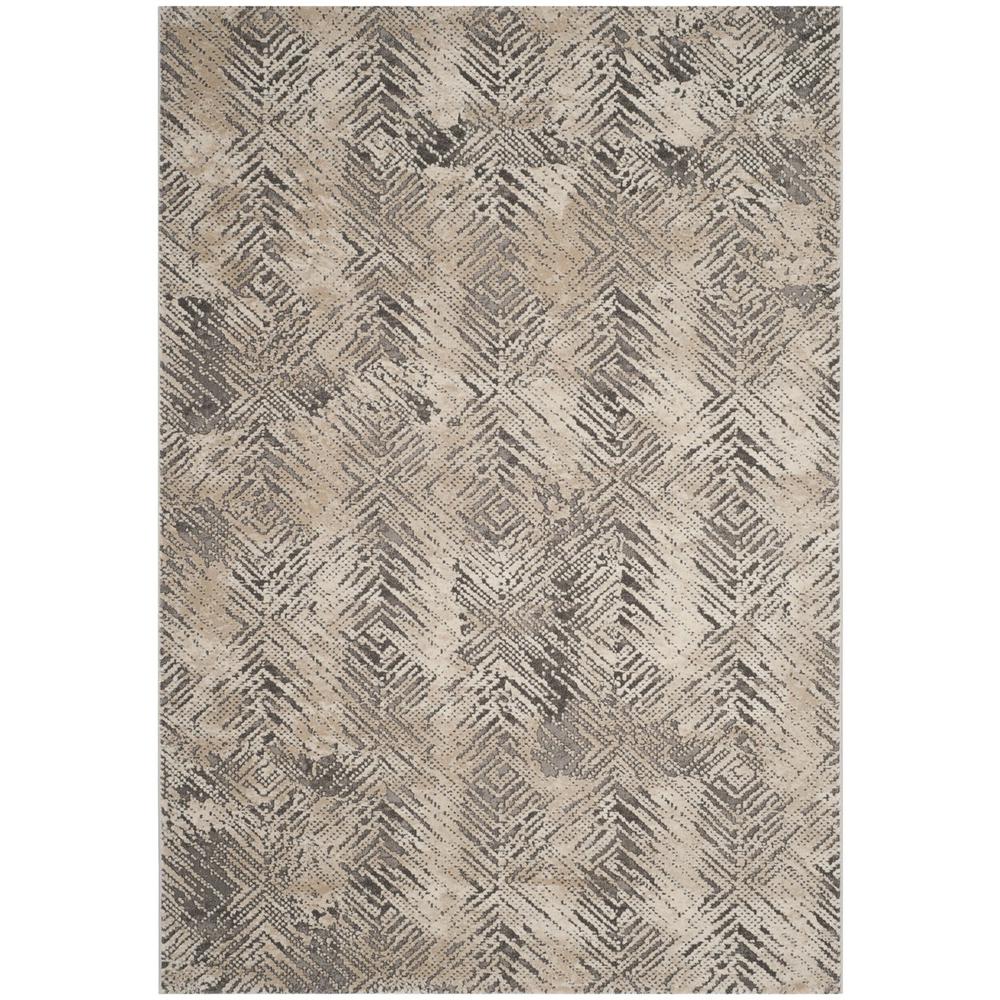 MEADOW, IVORY / GREY, 6'-7" X 6'-7" Round, Area Rug, MDW338A-7R. Picture 1