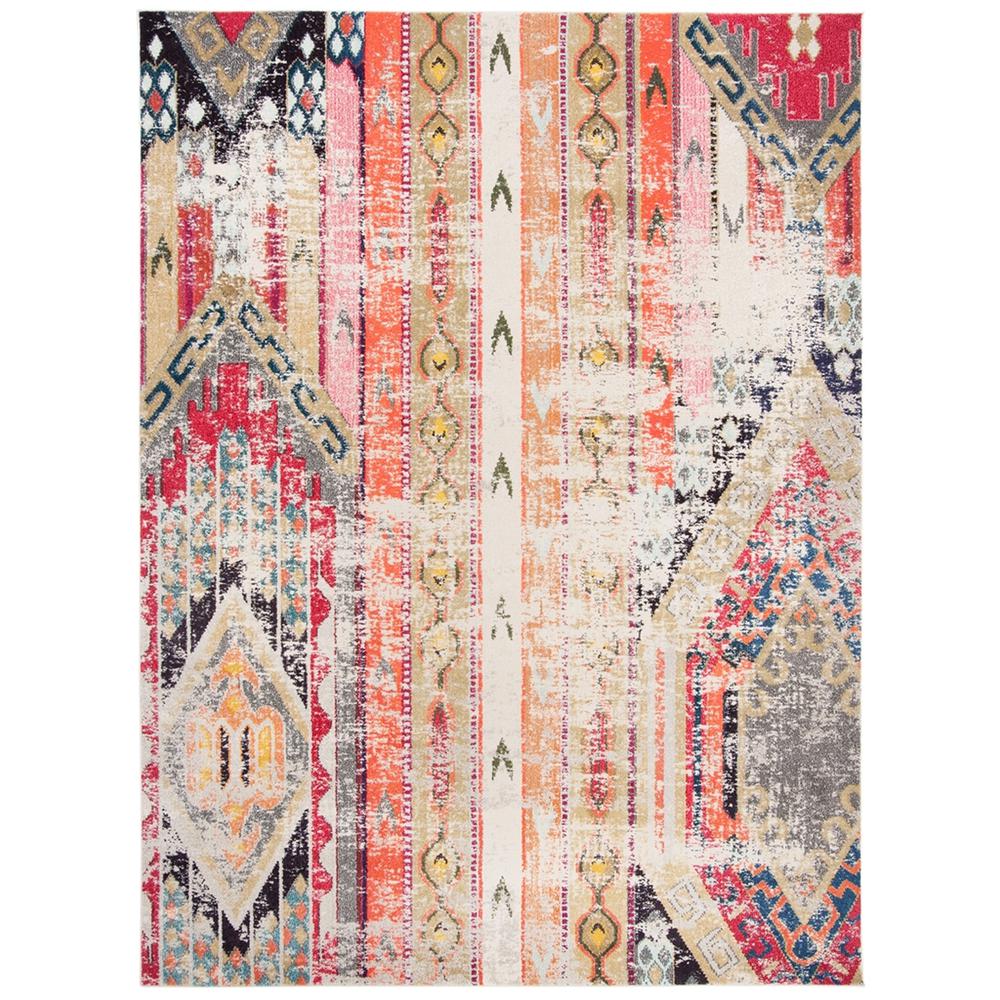 MONACO, LIGHT GREY / MULTI, 9' X 12', Area Rug. Picture 1