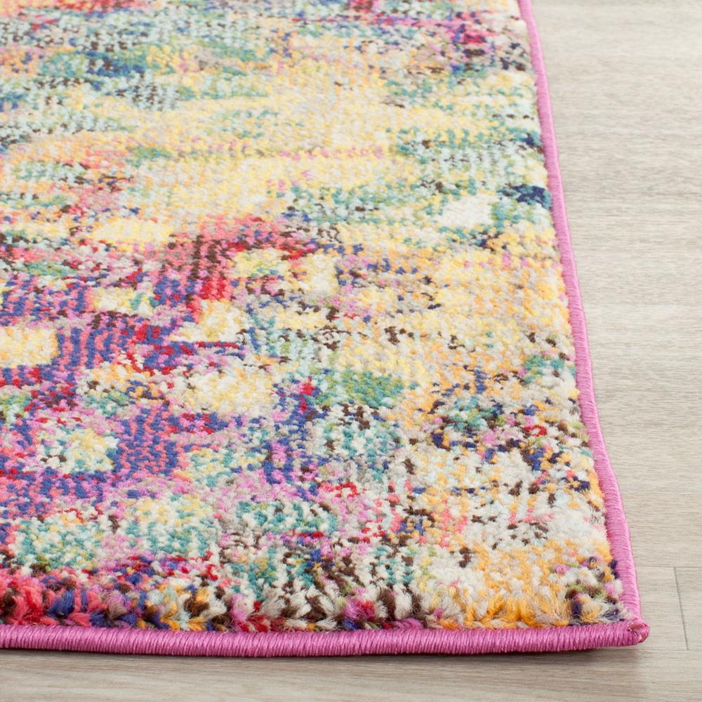 MONACO, PINK / MULTI, 2'-3" X 18', Area Rug. Picture 1