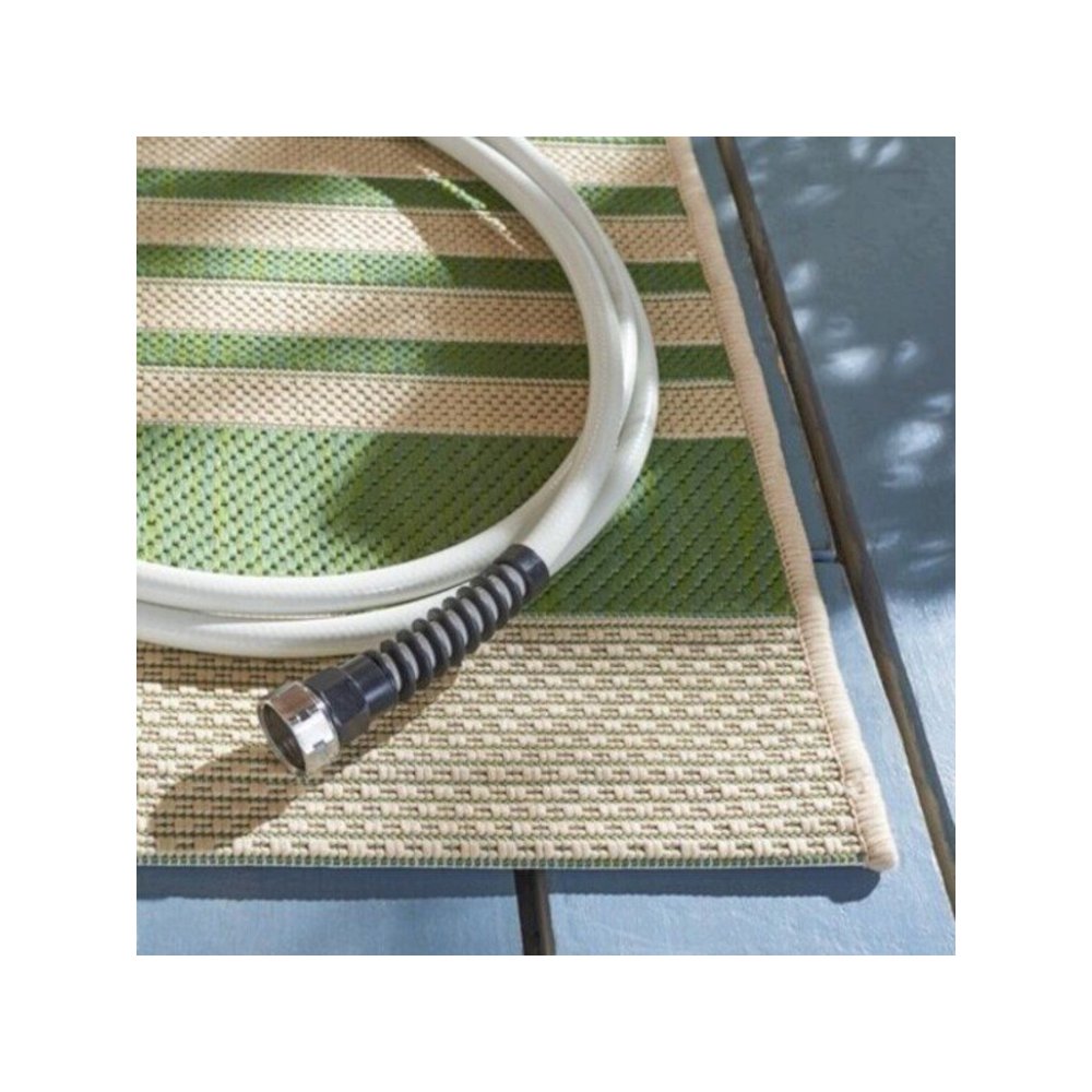 COURTYARD, GREEN / BEIGE, 5'-3" X 7'-7", Area Rug, CY6062-244-5. Picture 3