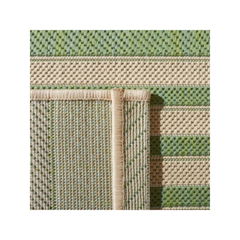 COURTYARD, GREEN / BEIGE, 5'-3" X 7'-7", Area Rug, CY6062-244-5. Picture 2