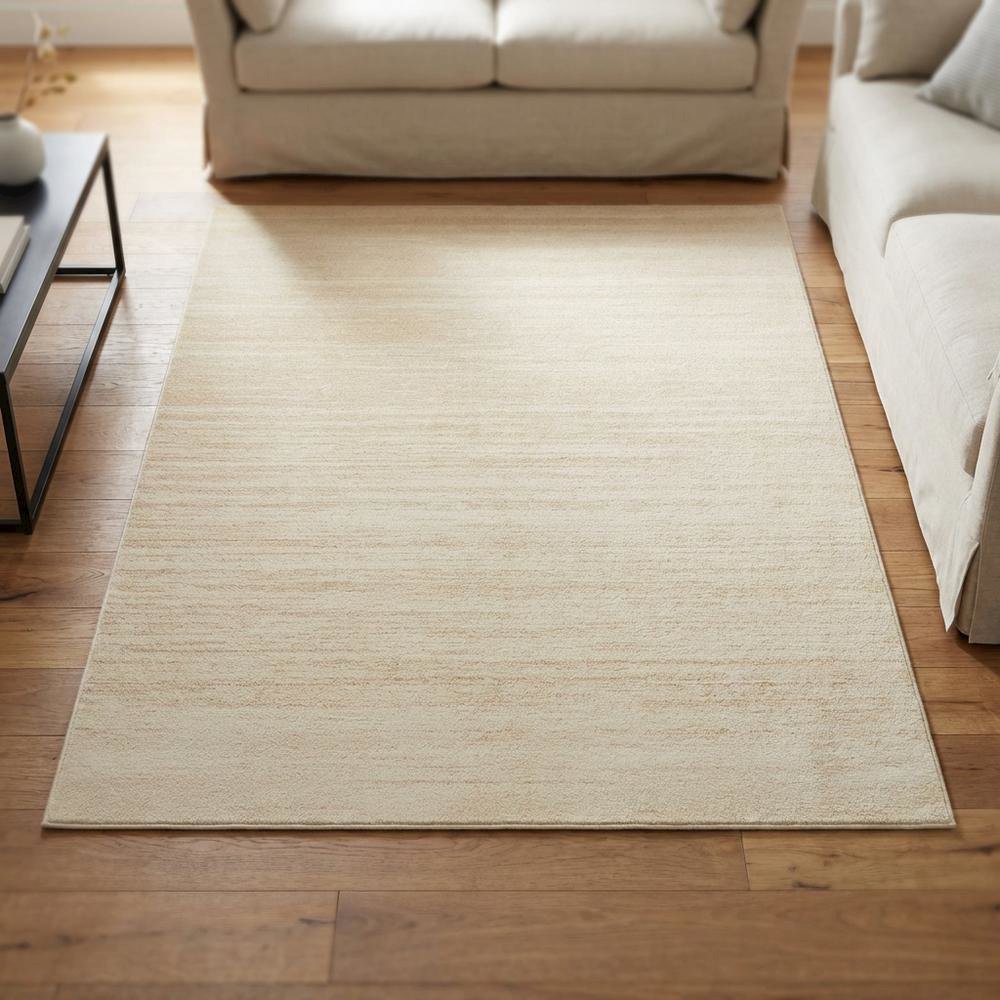 Cream and champagne area rug with polypropylene pile, power loomed. Picture 3