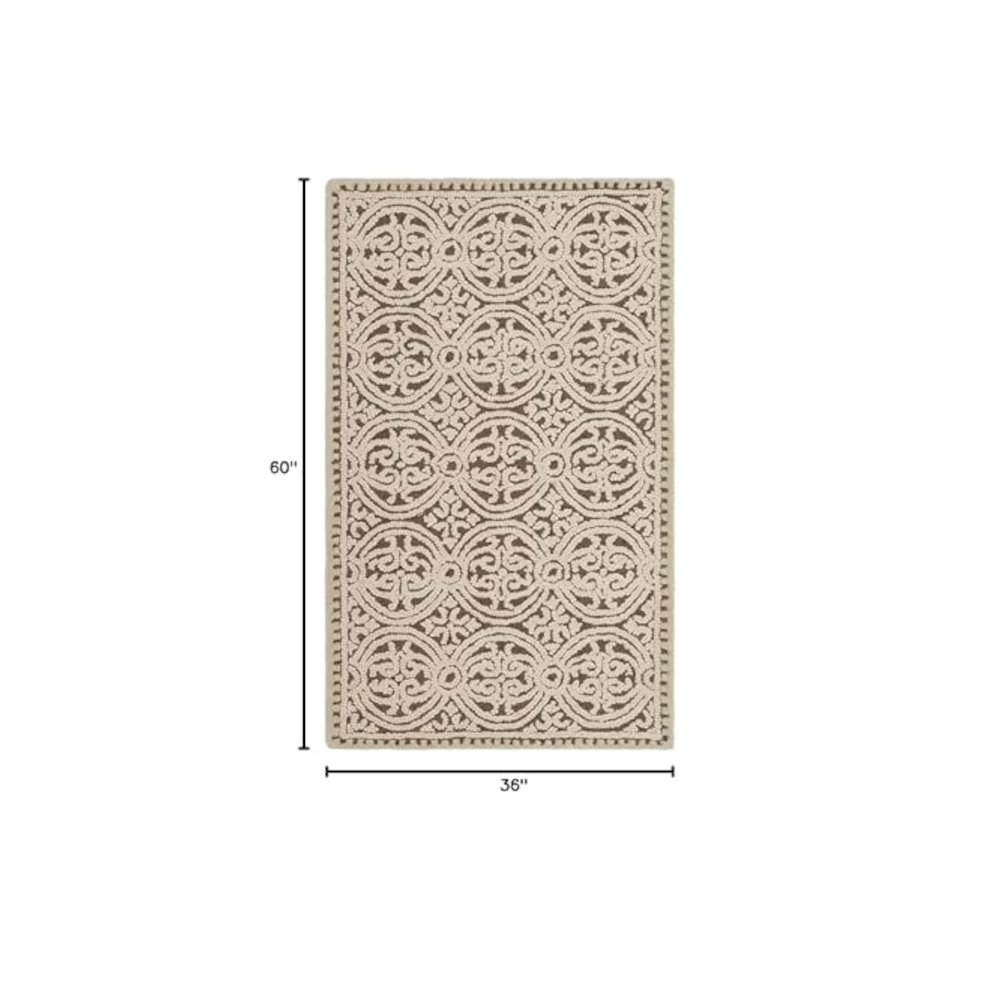 CAMBRIDGE, TAN / MULTI, 3' X 5', Area Rug. Picture 2