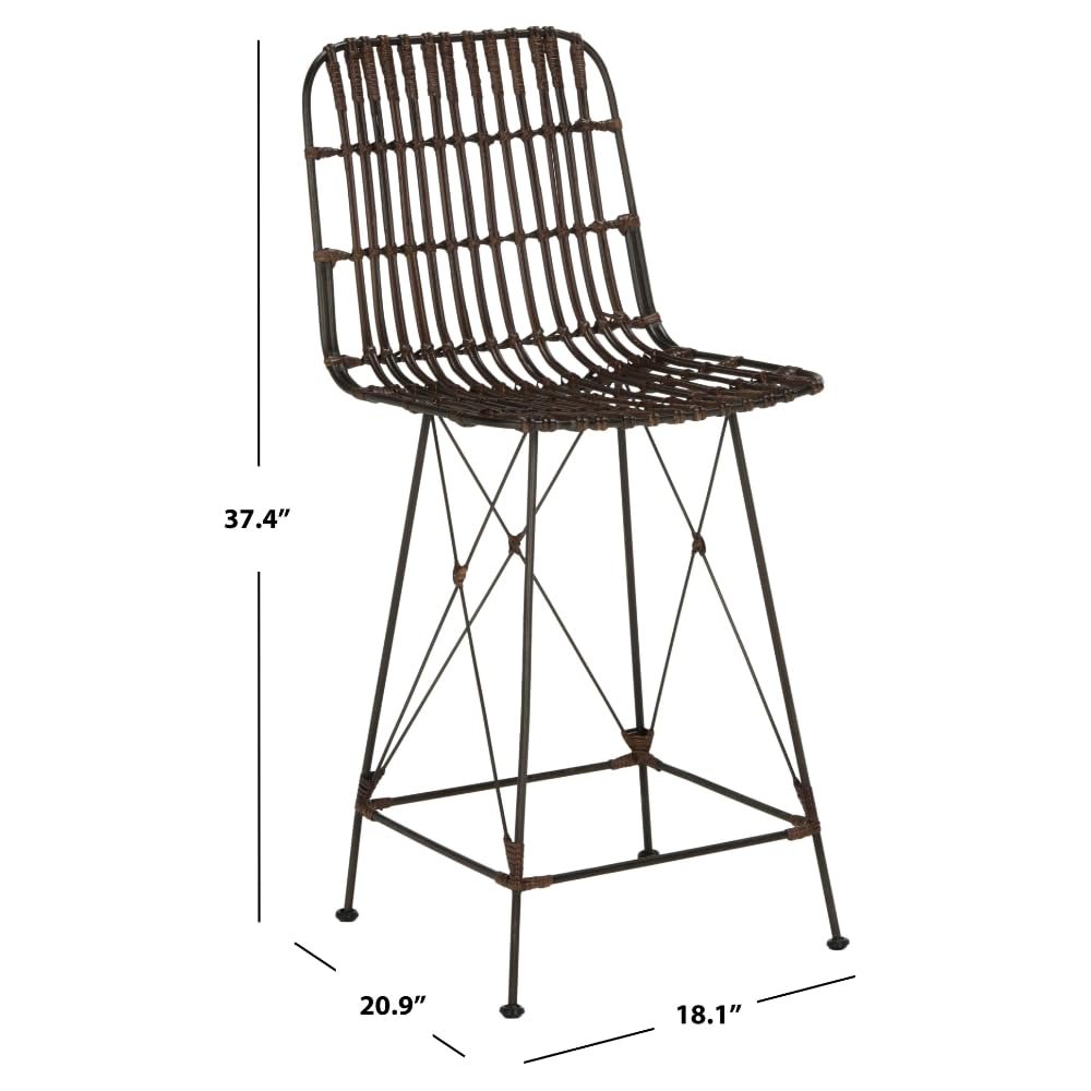 MINERVA WICKER COUNTER STOOL, WIK6509A-SET2. Picture 3