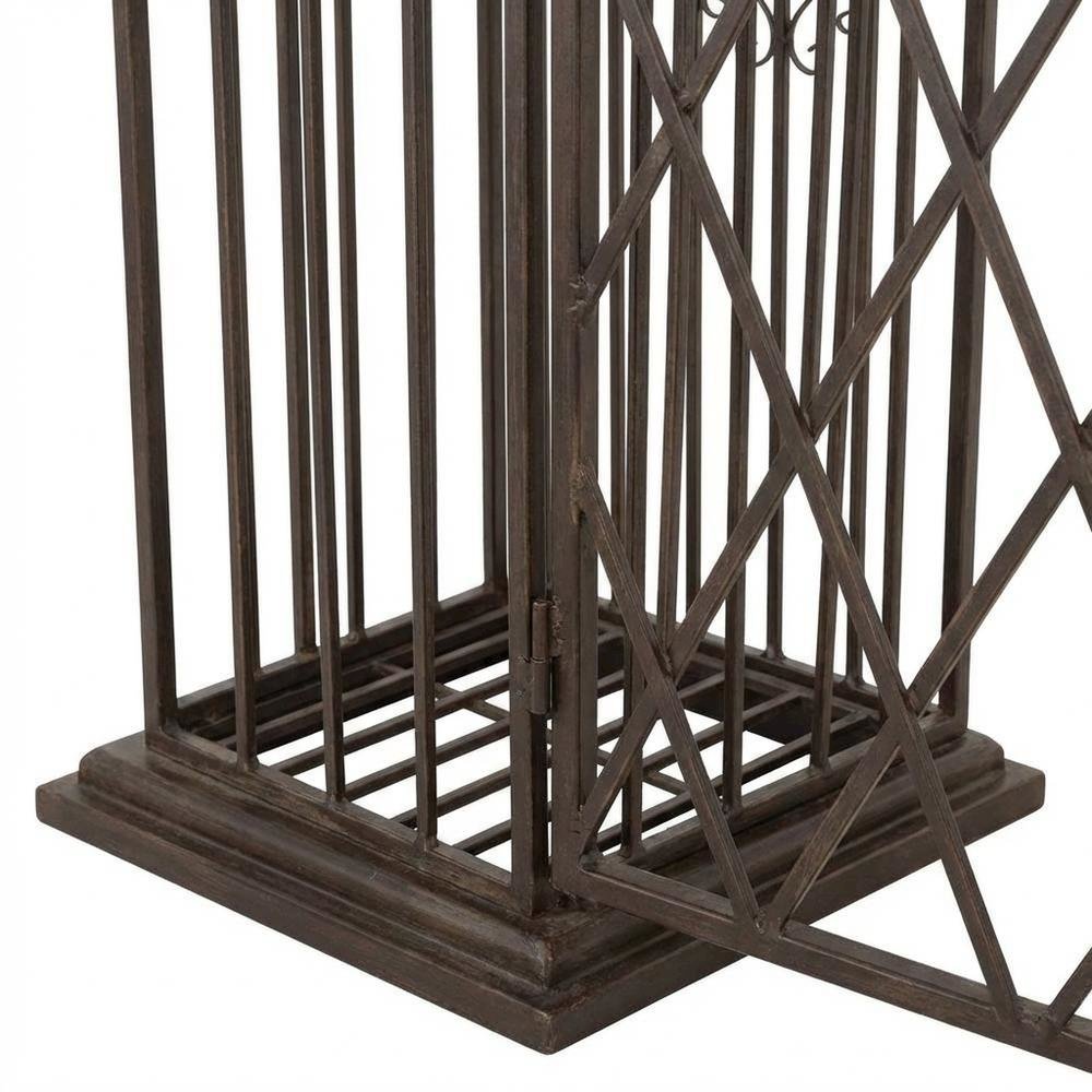 Rustic Brown Outdoor Lounge Chair With Iron Frame And Powder Coating. Picture 6