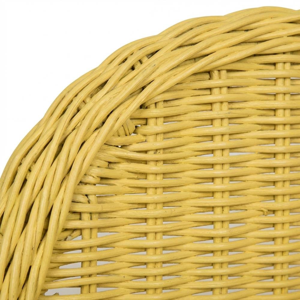 Outdoor White Rattan Wicker Club Chair With Armrests And Cushioned Seat. Picture 5