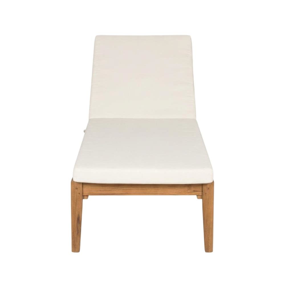 Outdoor Sunlounger with Brass Metal Frame and Polyester Cushion. Picture 4