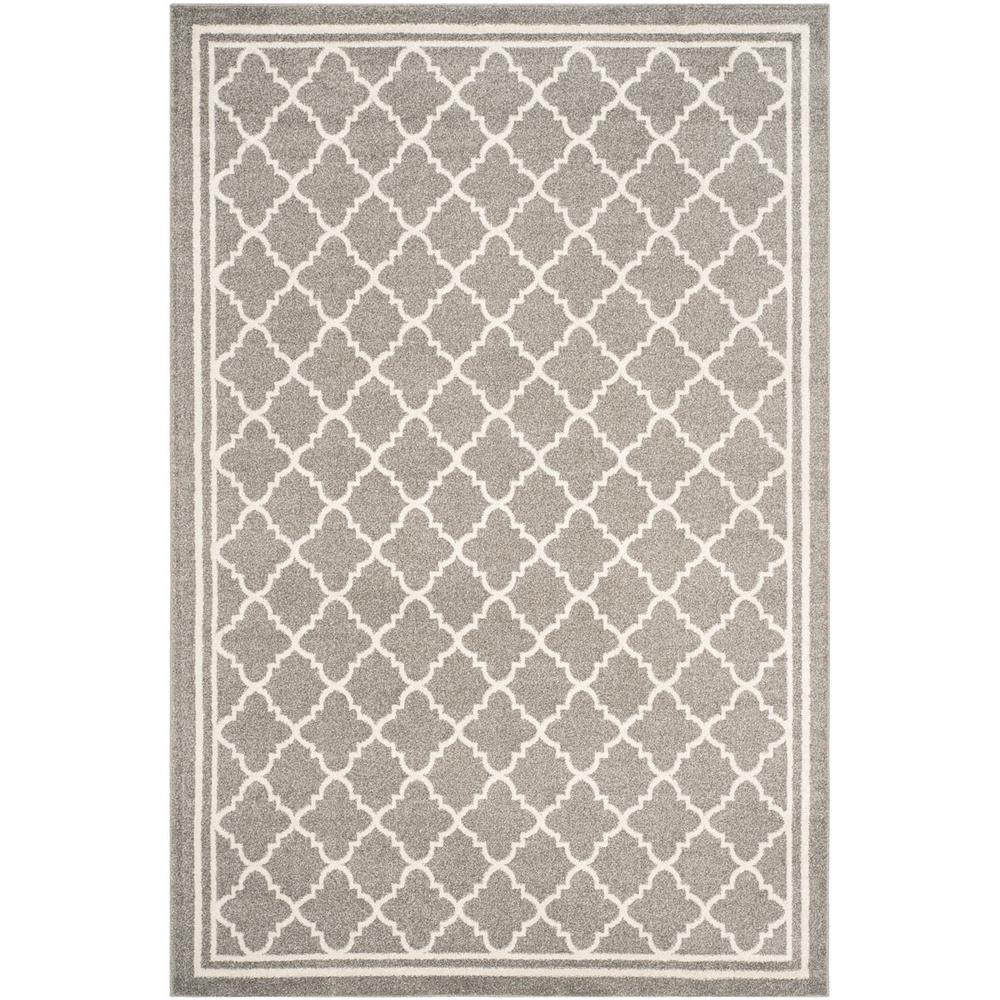 AMHERST, DARK GREY / BEIGE, 6' X 9', Area Rug, AMT422R-6. Picture 1