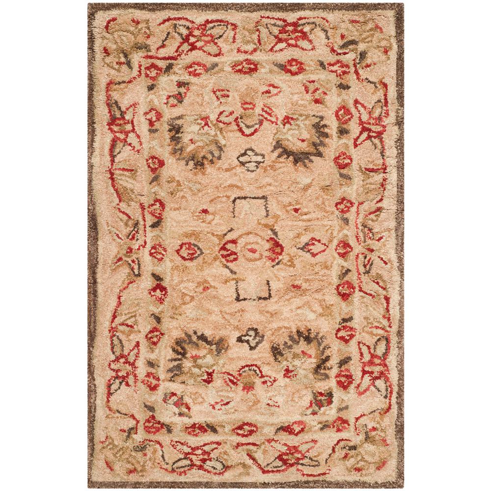ANATOLIA, BEIGE / BEIGE, 2'-3" X 10', Area Rug. Picture 1