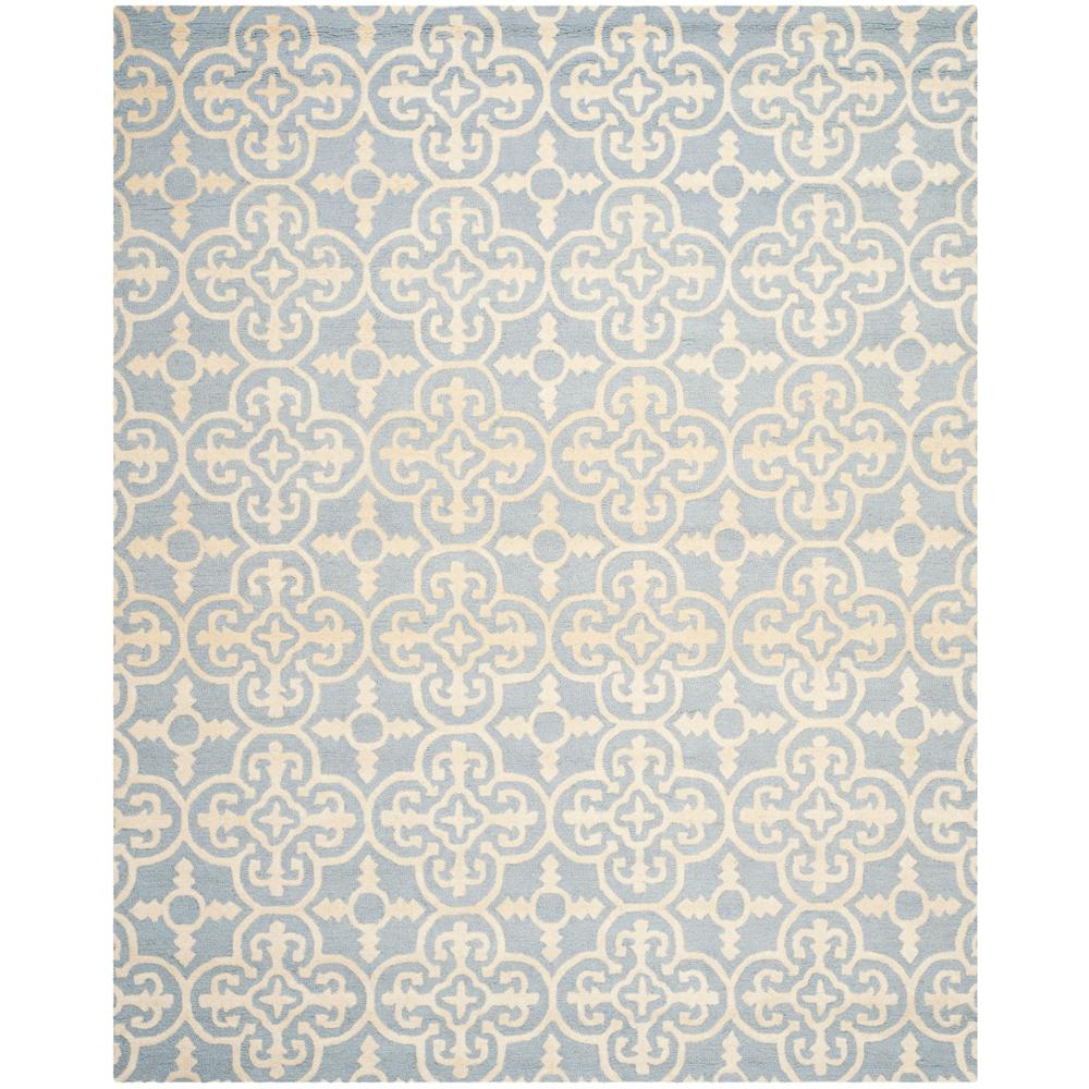CAMBRIDGE, LIGHT BLUE / IVORY, 7'-6" X 9'-6", Area Rug, CAM133A-810. Picture 1