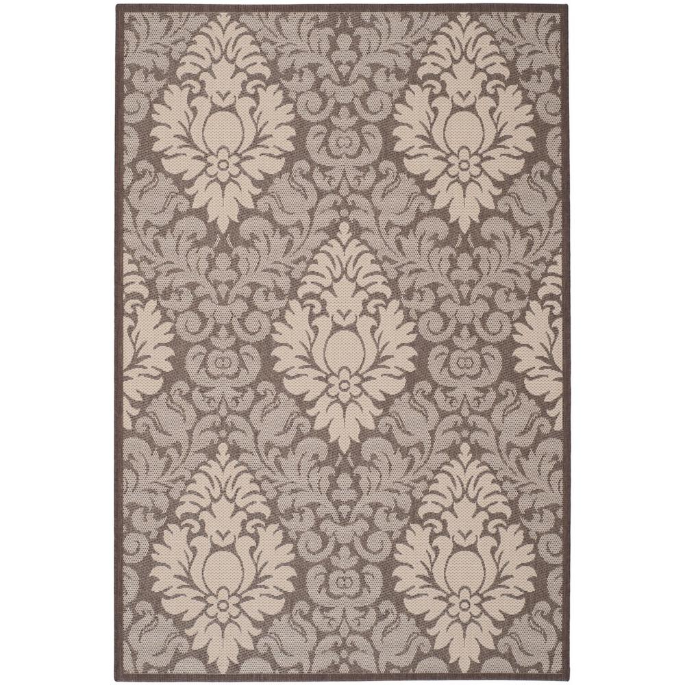 COURTYARD, CHOCOLATE / NATURAL, 6'-7" X 9'-6", Area Rug, CY2714-3409-6. Picture 1