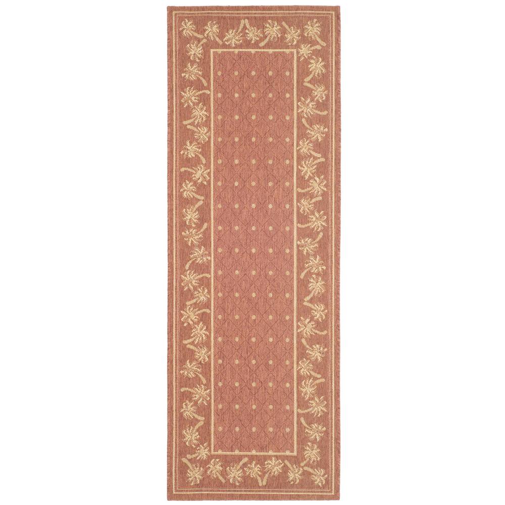 COURTYARD, RUST / SAND, 6'-7" X 9'-6", Area Rug, CY5148A-6. Picture 1
