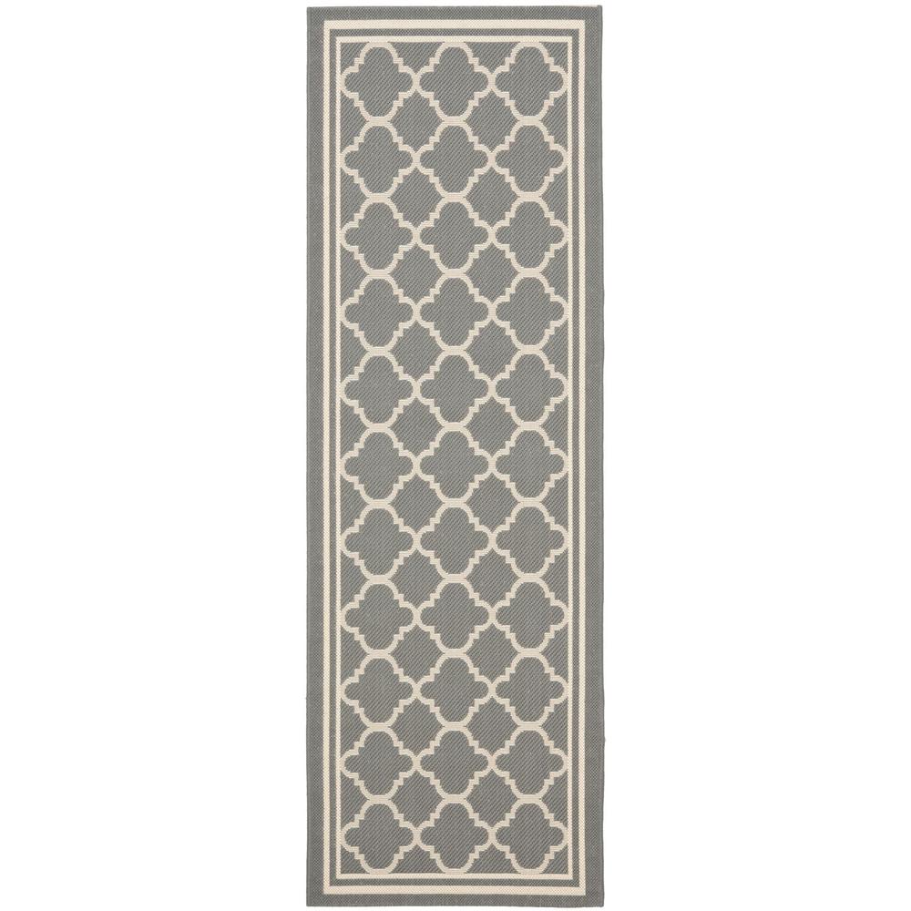 COURTYARD, ANTHRACITE / BEIGE, 2'-3" X 20', Area Rug, CY6918-246-220. Picture 1