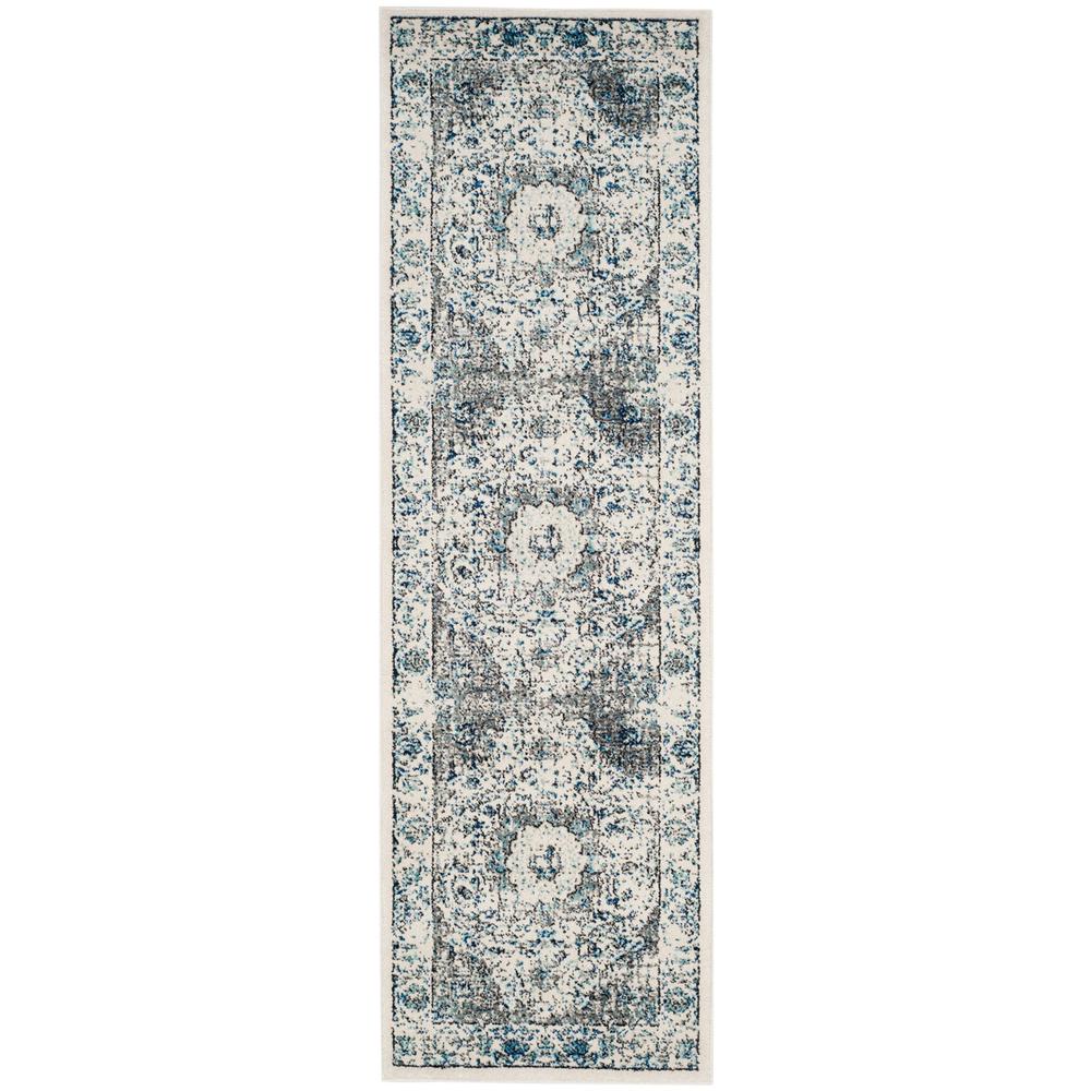 EVOKE, IVORY / GREY, 2'-2" X 21', Area Rug. Picture 1