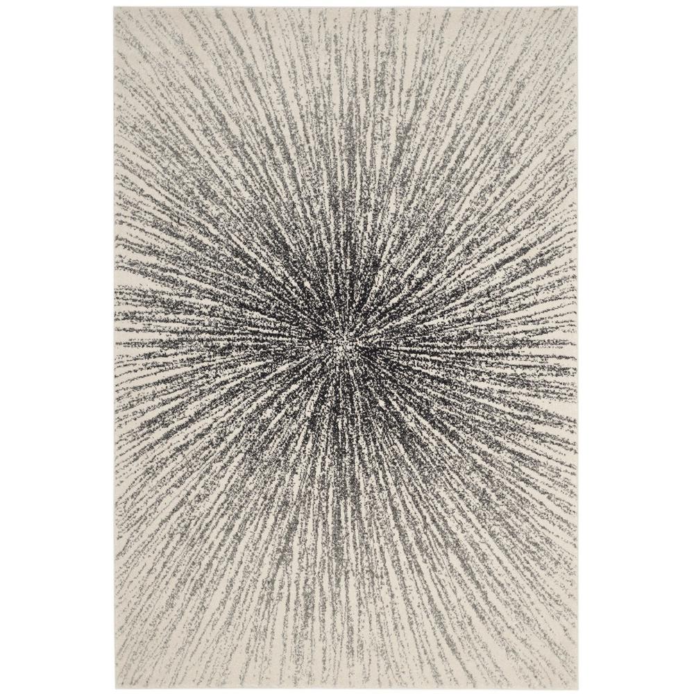 EVOKE, BLACK / IVORY, 8' X 10', Area Rug. Picture 1