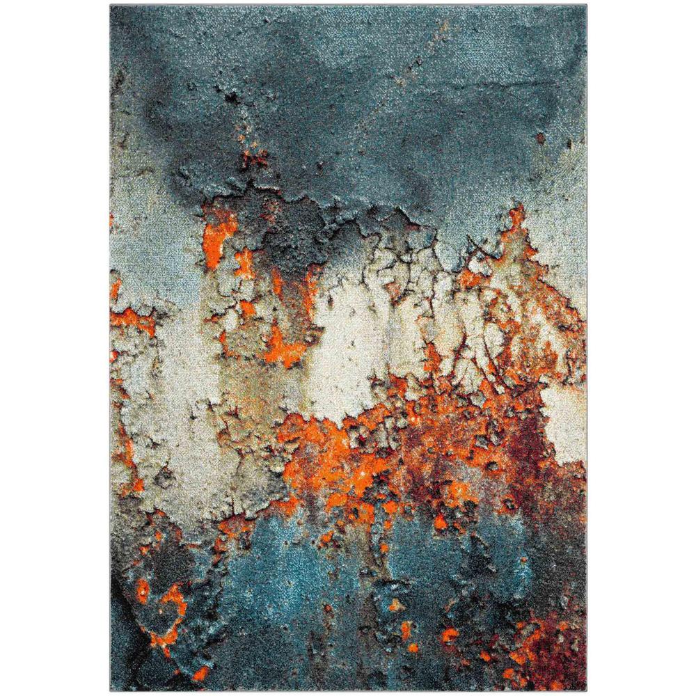 GLACIER, BLUE / MULTI, 9' X 12', Area Rug, GLA125B-9. Picture 1