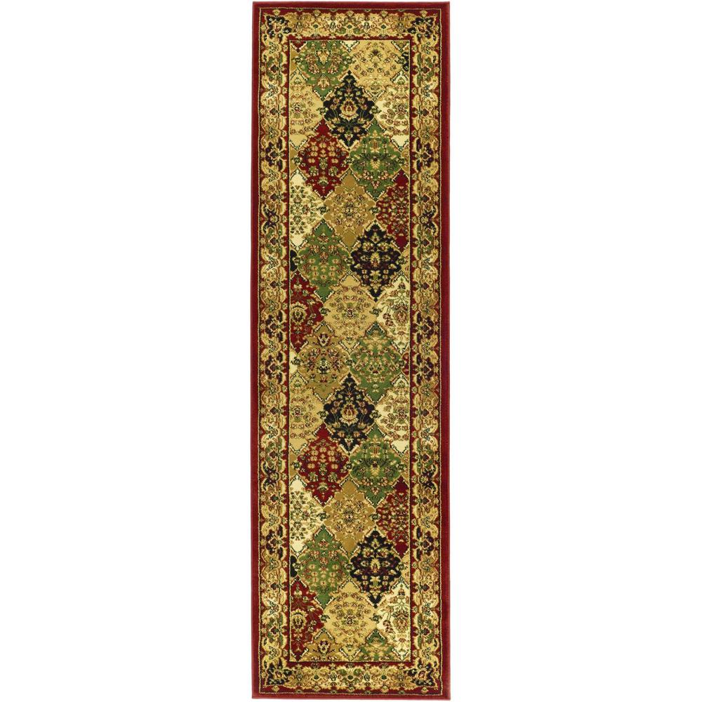 LYNDHURST, MULTI / RED, 2'-3" X 6', Area Rug, LNH221B-26. Picture 1