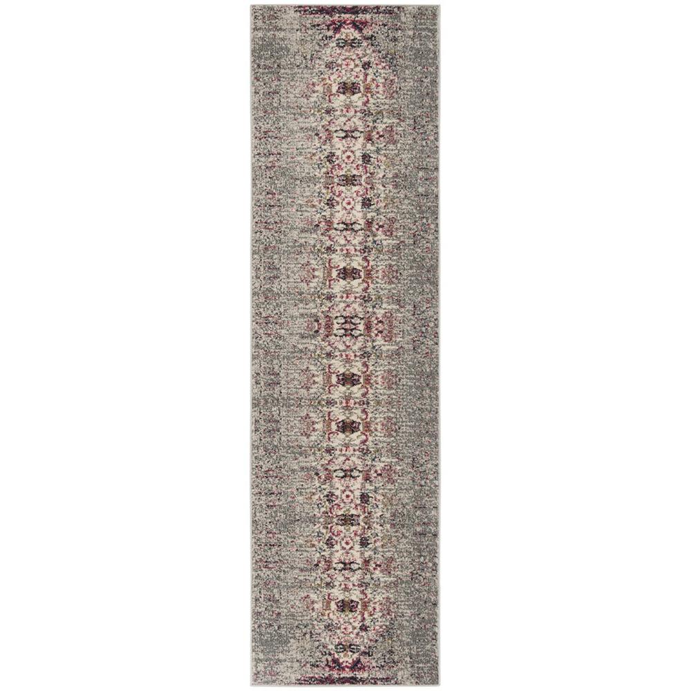 MONACO, GREY / IVORY, 2'-2" X 8', Area Rug, MNC209T-28. Picture 1