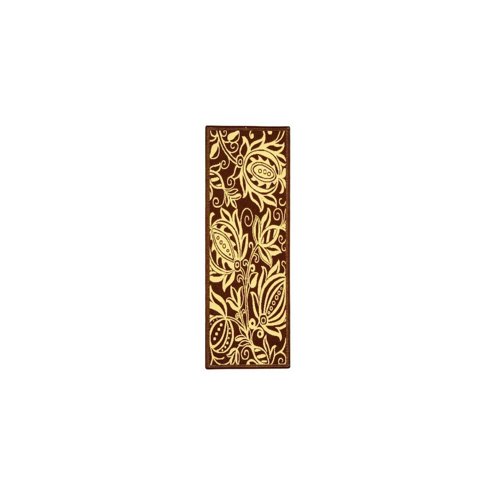 COURTYARD, CHOCOLATE / NATURAL, 2' X 3'-7", Area Rug, CY2961-3409-2. Picture 3