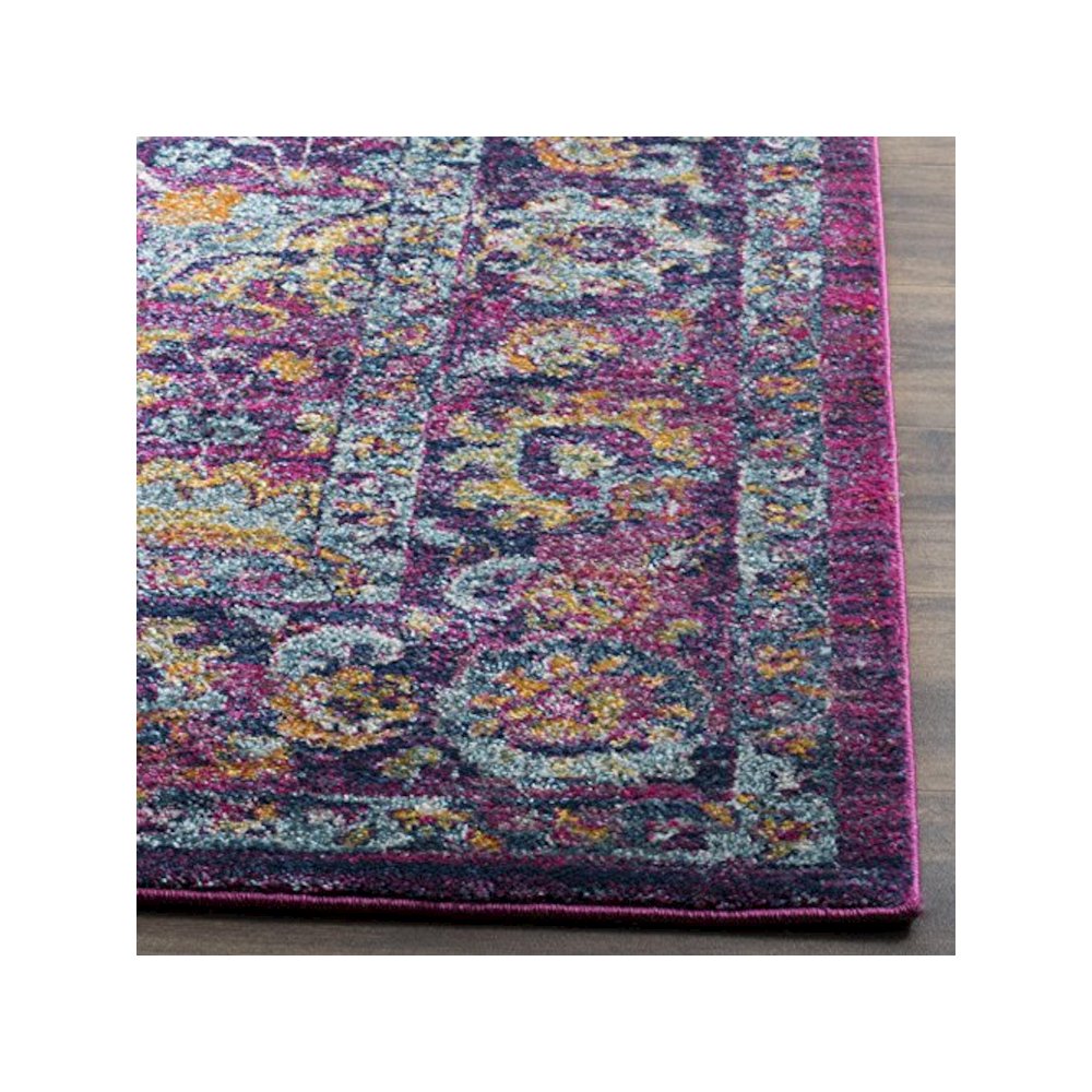 GRANADA, FUCHSIA / MULTI, 5'-1" X 7'-6", Area Rug. Picture 4