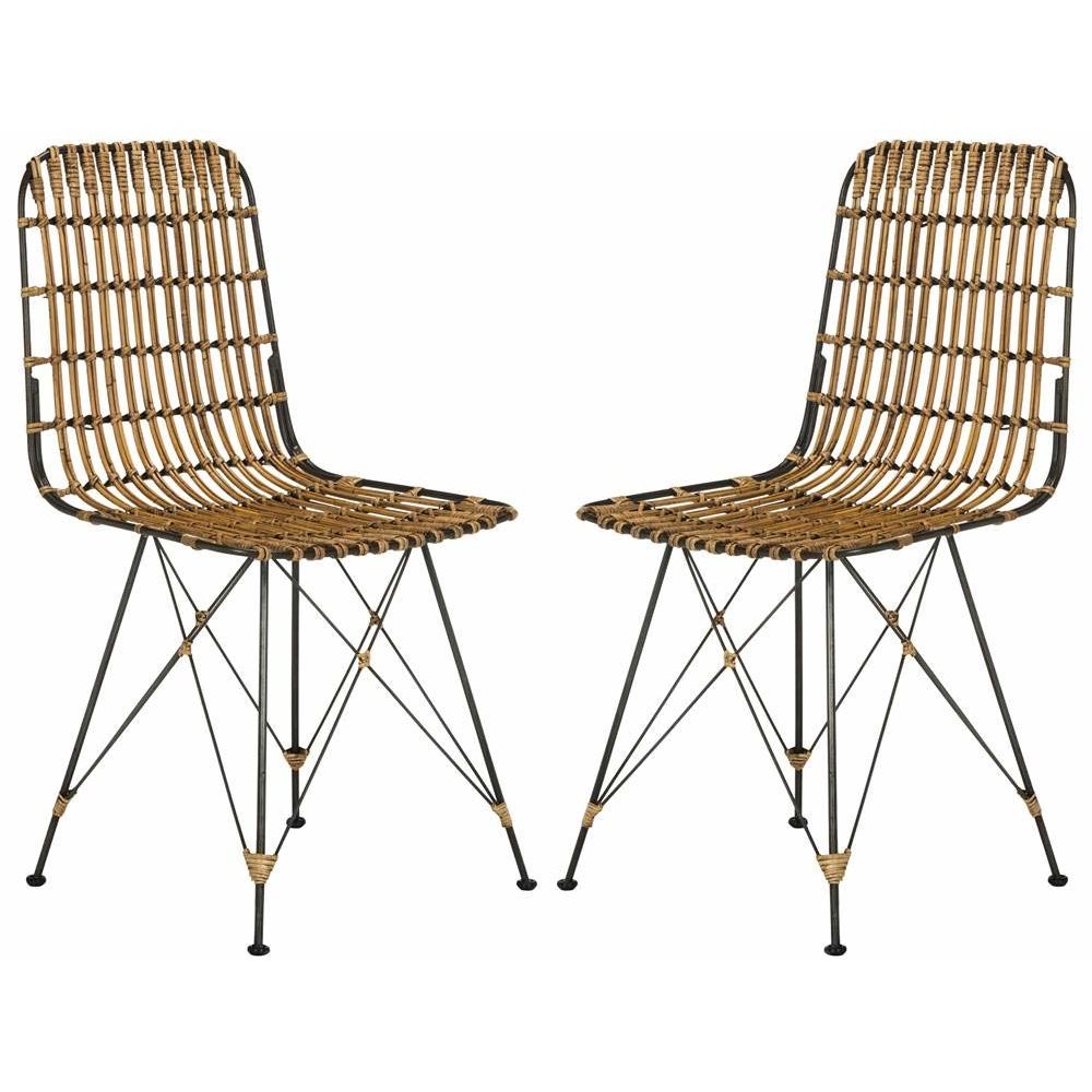 MINERVA WICKER DINING CHAIR, WIK6510B-SET2. Picture 1