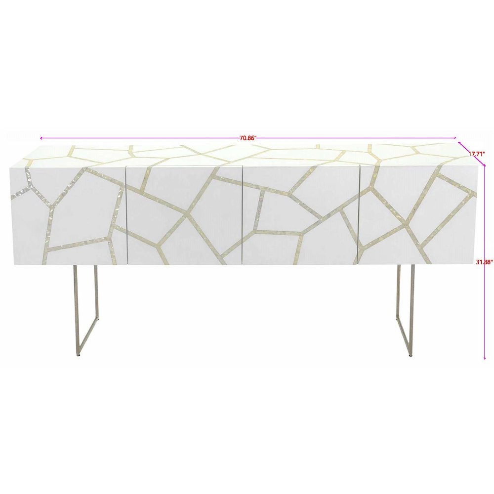 ASHLEY MOTHER OF PEARL BUFFET. Picture 3
