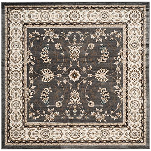 LYNDHURST, GREY / CREAM, 7' X 7' Square, Area Rug, LNH340G-7SQ. Picture 1