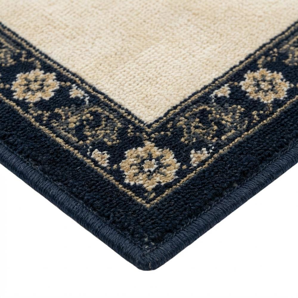 Light Beige / Anthracite Area Rug with Power Loomed Polypropylene Construction. Picture 6