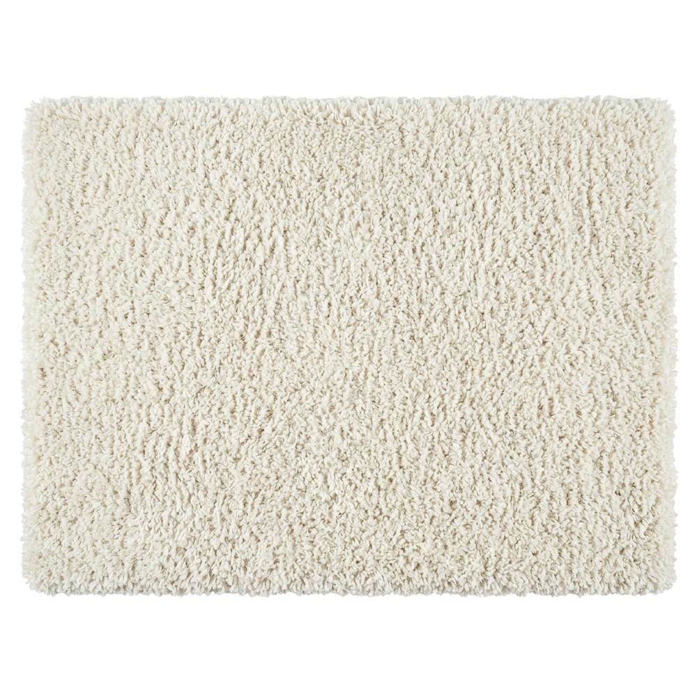 Beige Ivory Area Rug with Power Loomed Construction and Medium Rectangle Shape. Picture 4