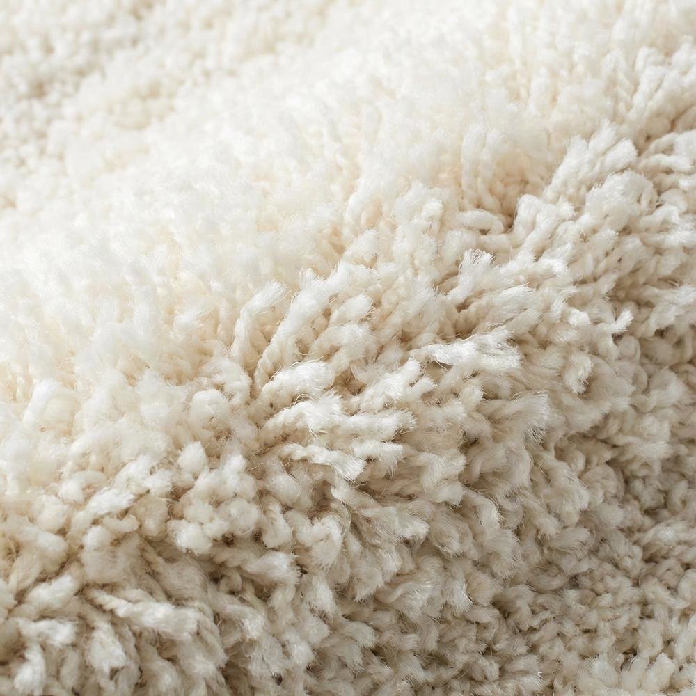 Beige Ivory Area Rug with Power Loomed Construction and Medium Rectangle Shape. Picture 5
