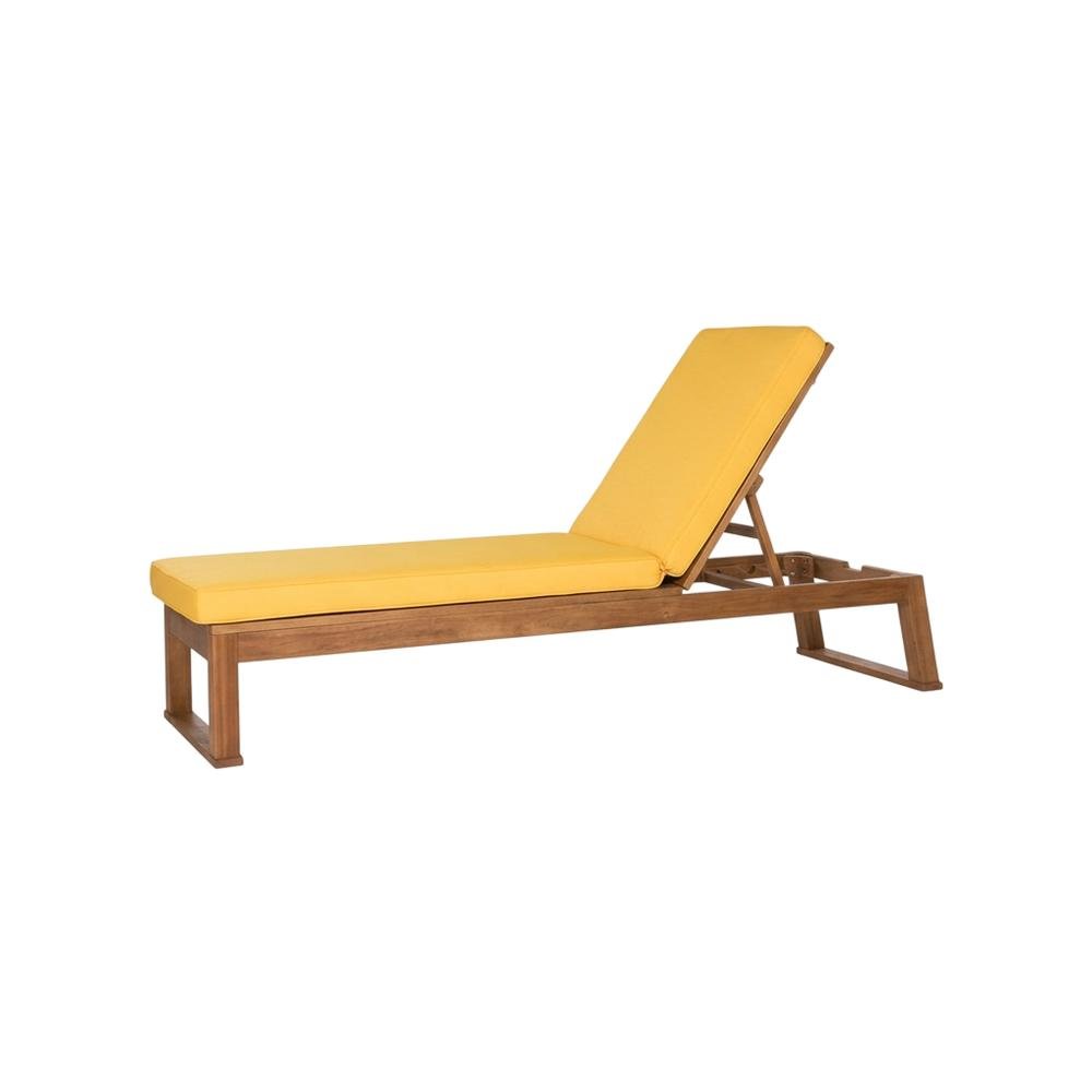 Outdoor Sunlounger With Silver Galvanized Steel Frame And Foam Cushion. Picture 1