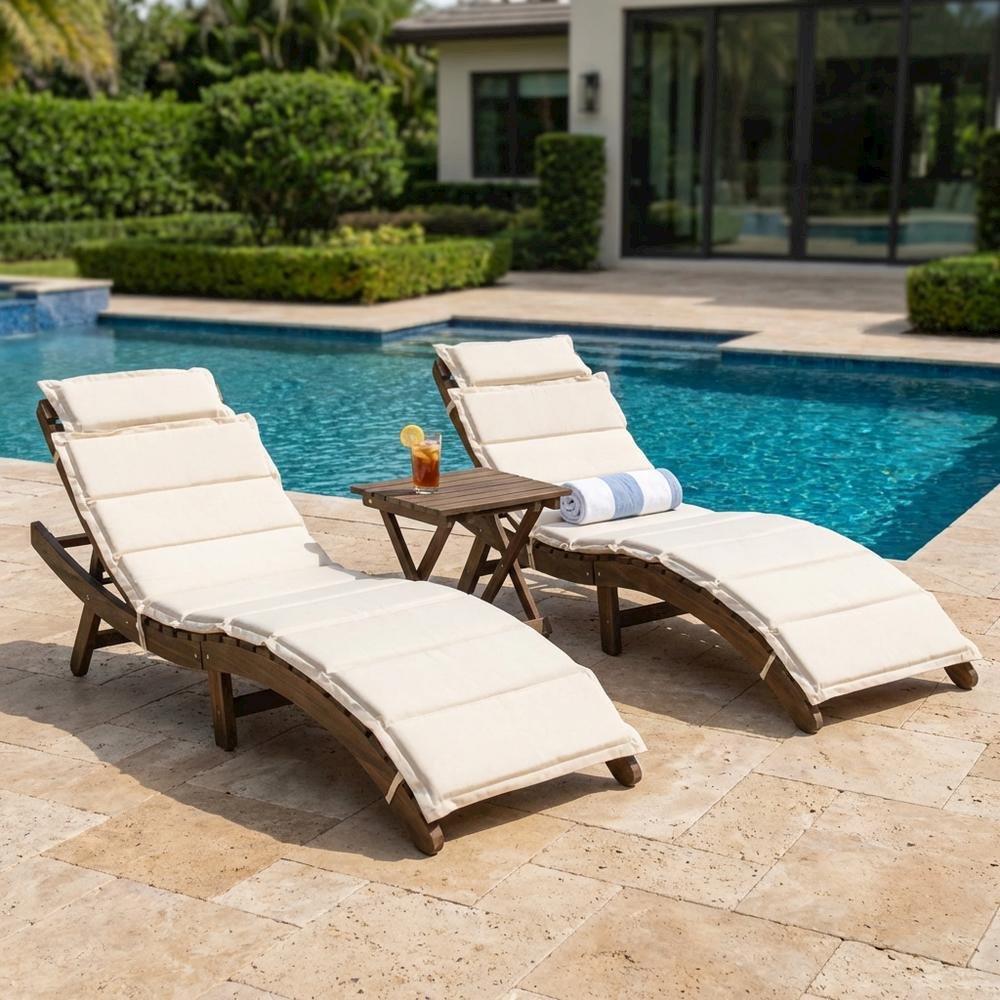 Outdoor Lounge Chairs Set with Foam Cushions and Silver Steel Finish. Picture 3