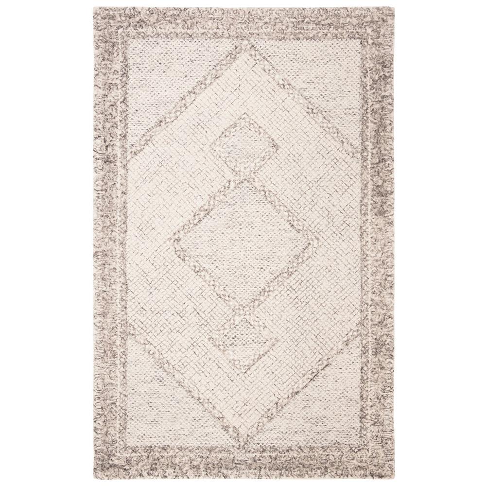 Abstract, IVORY / GREY, 9' X 12', Area Rug, ABT345F-9. Picture 1