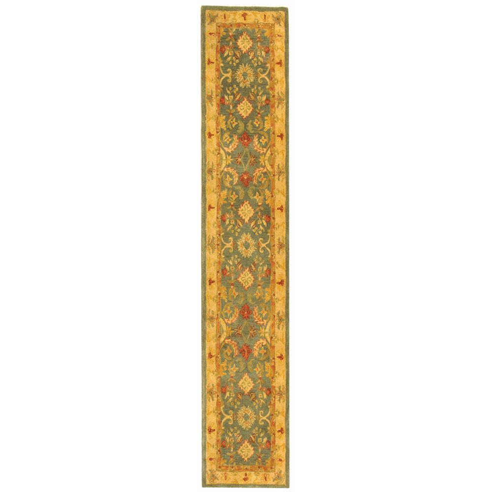ANATOLIA, LIGHT BLUE / IVORY, 2'-3" X 14', Area Rug. Picture 1